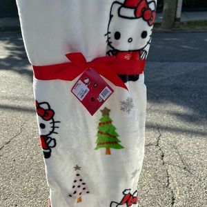 hello kitty christmas blanket